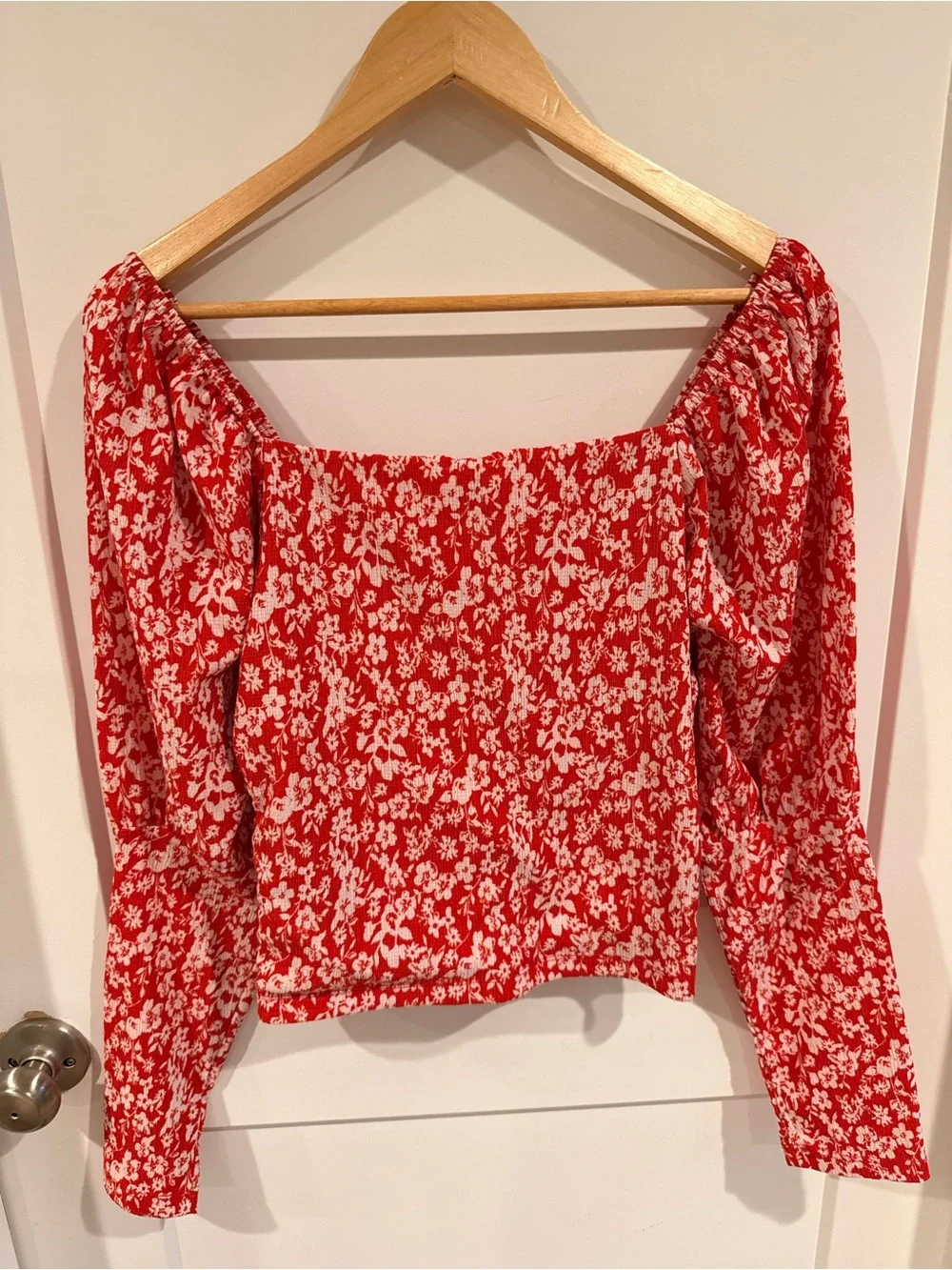 Anthropology Puff Sleeve blouse